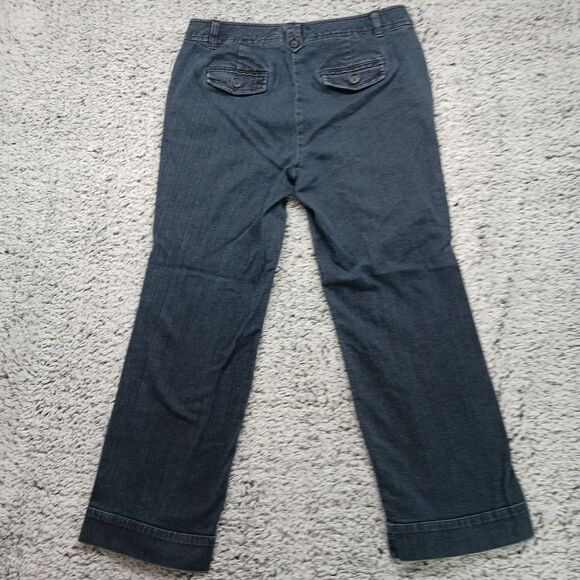 Dockers Ideal Collection Oetite Women's 12P Dark Wash Trouser, Pant, Jean. Blue. - Picture 2 of 12